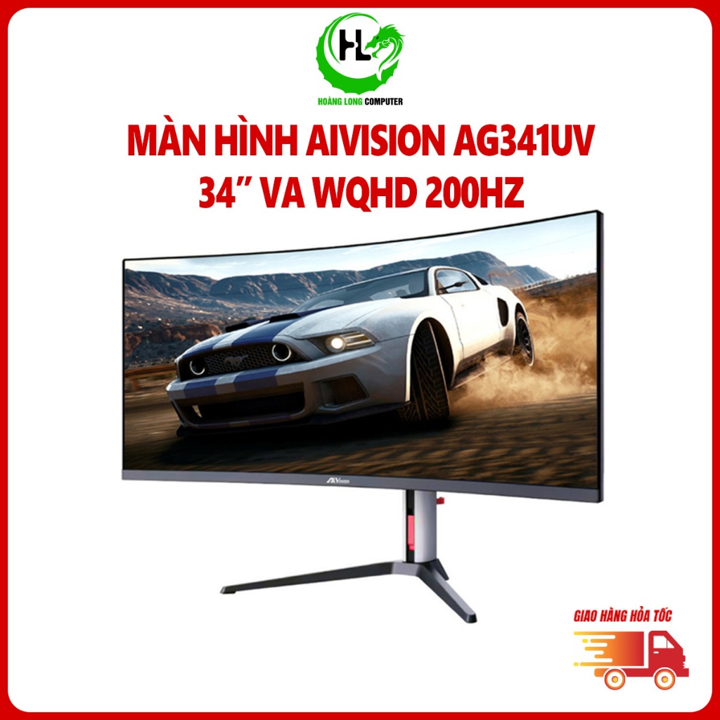 Màn Hình Cong UltraWide AiVision AG341UV 34 Inch WQHD (3440x1440) VA 200HZ 1ms HDR 100% sRGB