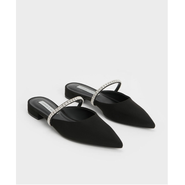 Giày mules cao gót mũi nhọn Ambrosia Gem-Embellished cnk trưng bày tại store ( sẵn hàng)