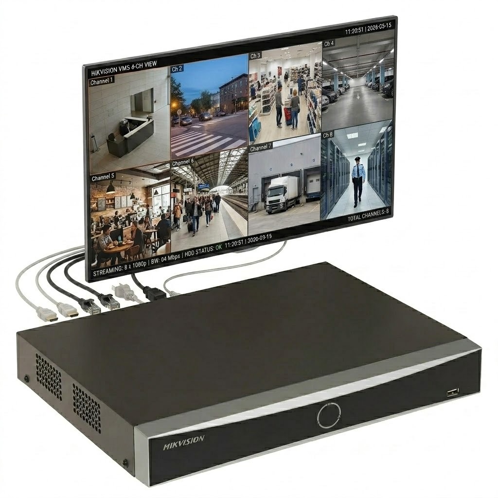 Đầu Ghi Hình IP 8 Kênh HIKVISION DS-7608NXI-K1 Chuẩn 4K Công Nghệ AI AcuSense Bảo Hành 2 Năm