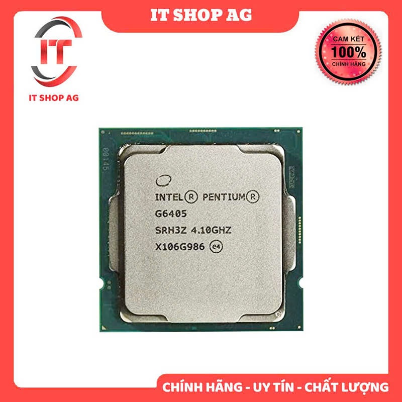 CPU Intel Pentium Gold G6405 | 2 nhân 4 luồng | Socket LGA1200 (Tray New 100%)