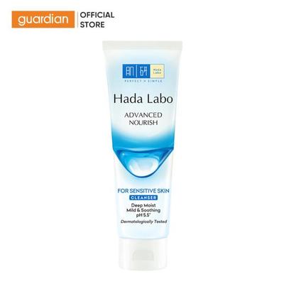 Gel Rửa Mặt Dưỡng Ẩm Cho Da Nhạy Cảm Hada Labo Advanced Nourish For Sensitive Skin Cleanser 80g