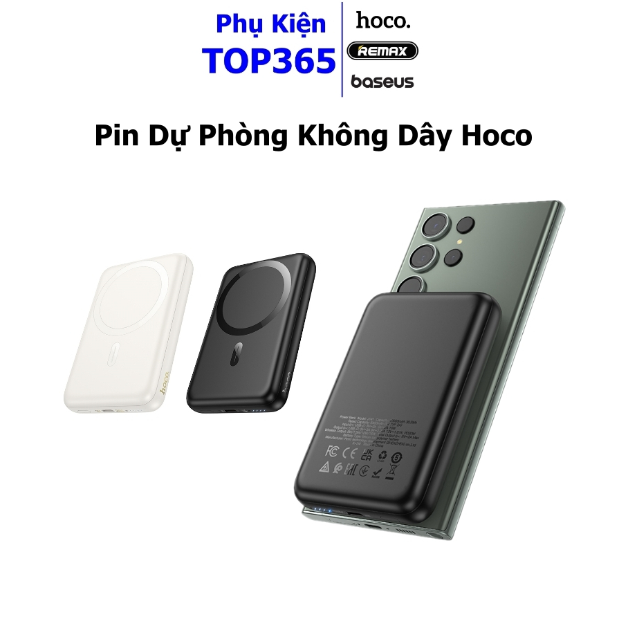 Hoco J141 – Sạc Dự Phòng Từ Tính 10000mAh, Sạc Nhanh PD 20W & Không Dây 15W