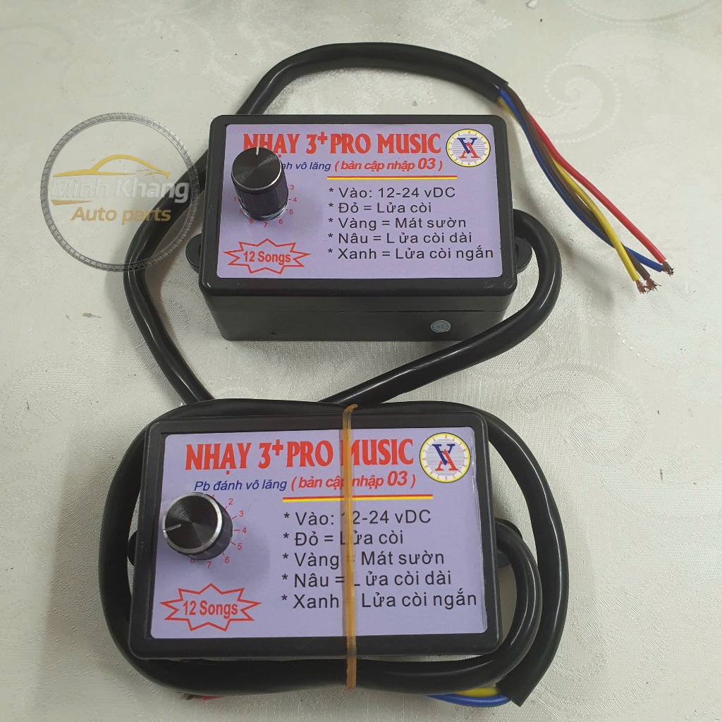 Nhại 3 pro 12 bài, Nhại Cicada 15, Nhại Mitsuba 25 bài. Nhại kèn dùng chung còi hơi và còi điện.
