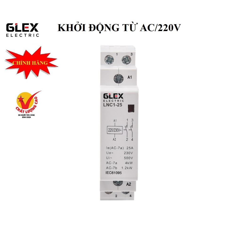 Khởi động từ 1 pha GILEX NCH8 25A