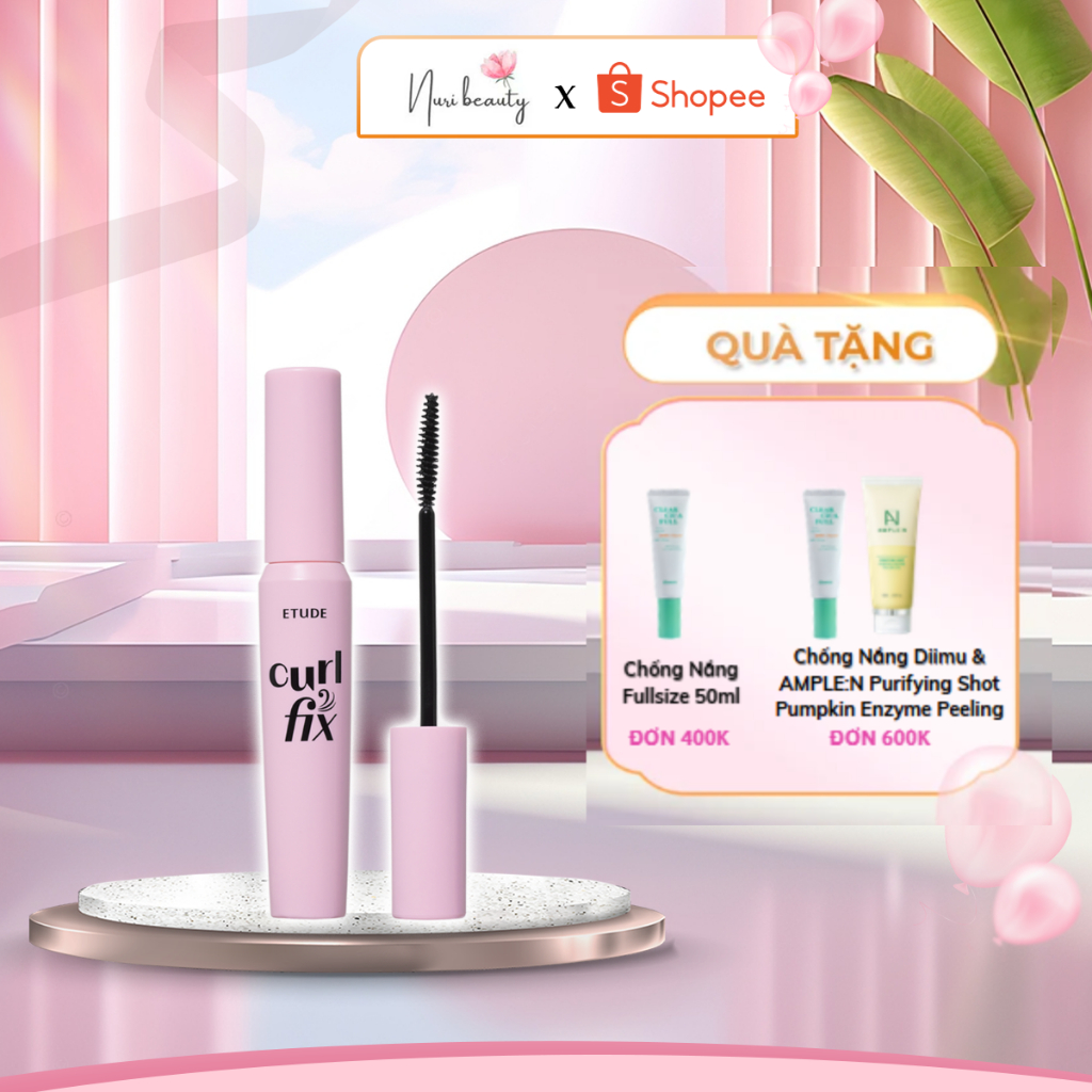 Mascara Chuốt Mi ETUDE Curl Fix Mascara 3 màu