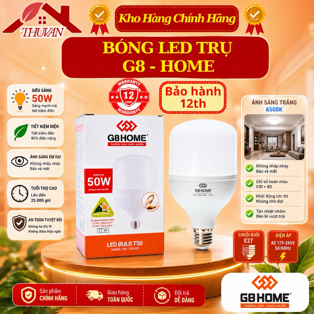Bóng đèn led buld G8 trụ nhôm 20W 30W 40W