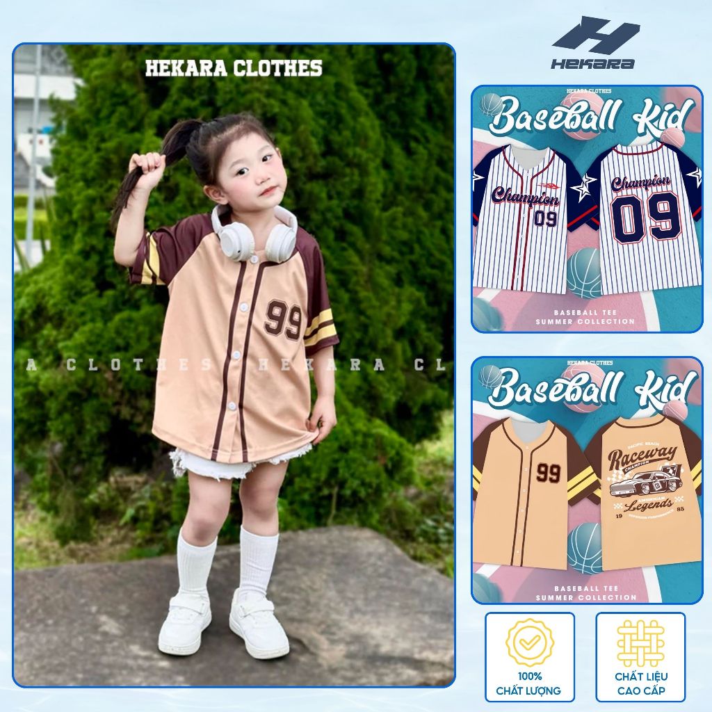 Áo Baseball Thể thao Trẻ em Oversize - Hekara Clothes