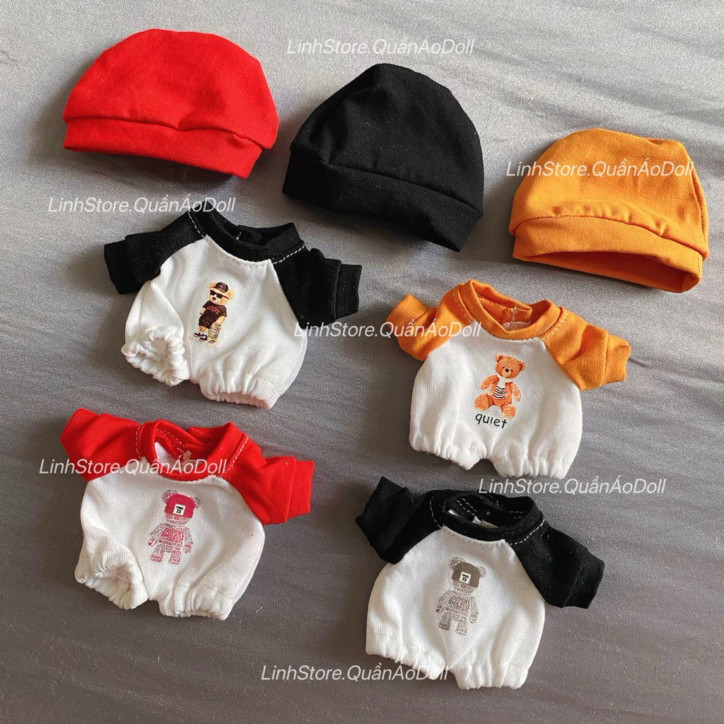 [QUẦN ÁO BÚP BÊ ] SET THIẾT KẾ BODY NÓN NAM NỮ DOLL 5IN