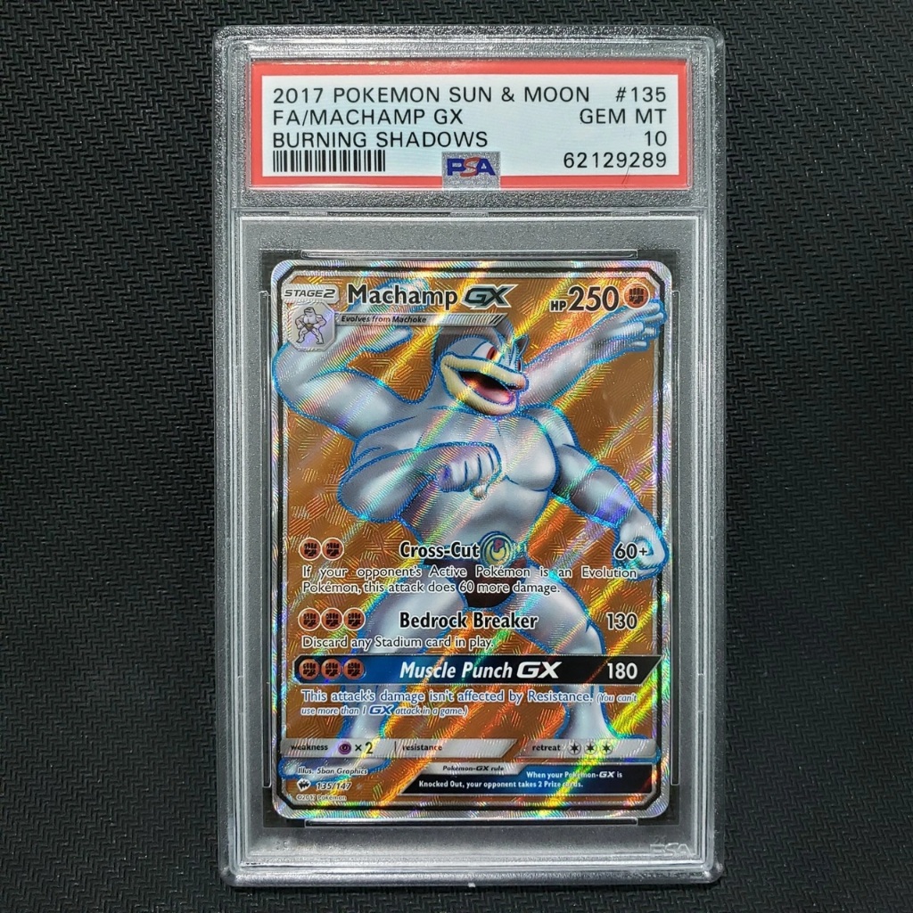 Thẻ PSA10 ENGLISH MACHAMP GX 135/147 GEM MT SPECIAL ART RARE D91 9