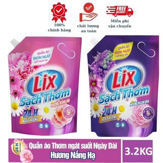 Nước giặt lix sạch thơm túi 3.2kg