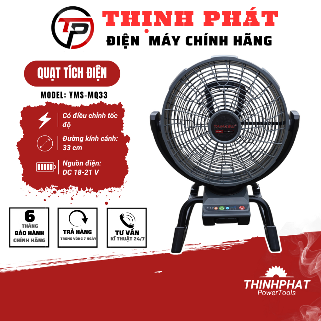 THÂN QUẠT TÍCH ĐIỆN YAMASU YMS-MQ33 Xoay Đa Hướng - Thịnh Phát