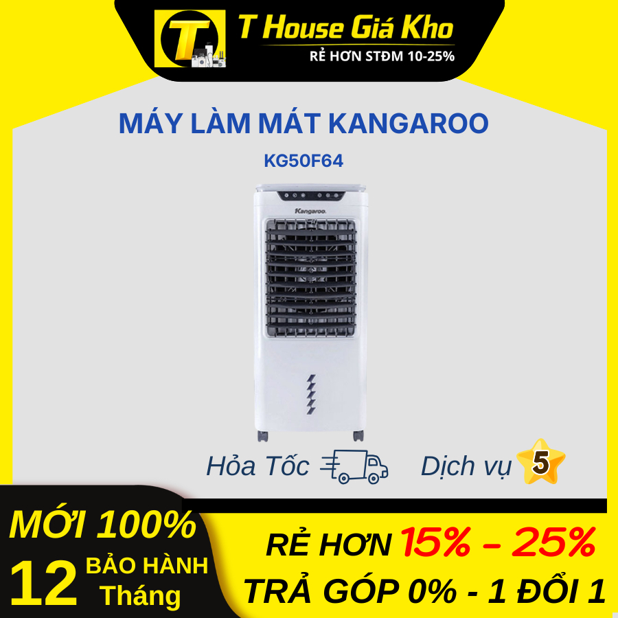 [Chính Hãng Mới] Quạt Điều Hòa Kangaroo KG50F64 42 Lít Công Suất 90W Bền Bỉ BH 12 Tháng