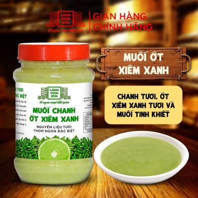 [Hủ nhựa 260g] Muối ớt xiêm xanh cao cấp Làng Chài Xưa, nguyên liệu tươi, thơm ngon đặc biệt