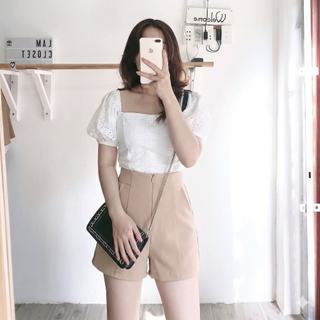 Quần Short Nữ Cạp Cao Tôn Dáng Dễ Phối Đồ