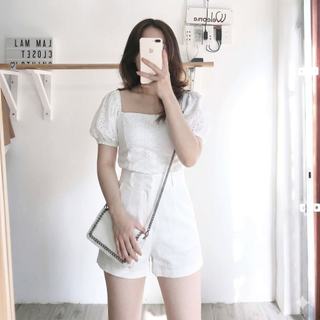 Quần Short Nữ Cạp Cao Tôn Dáng Dễ Phối Đồ
