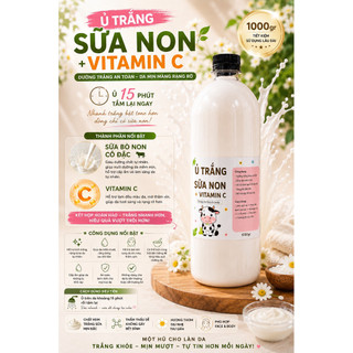 Kem Ủ Trắng Sữa Non 1000gr Face & Body – Có Vitamin C / Không Vitamin C – Dưỡng Da Mịn Màng