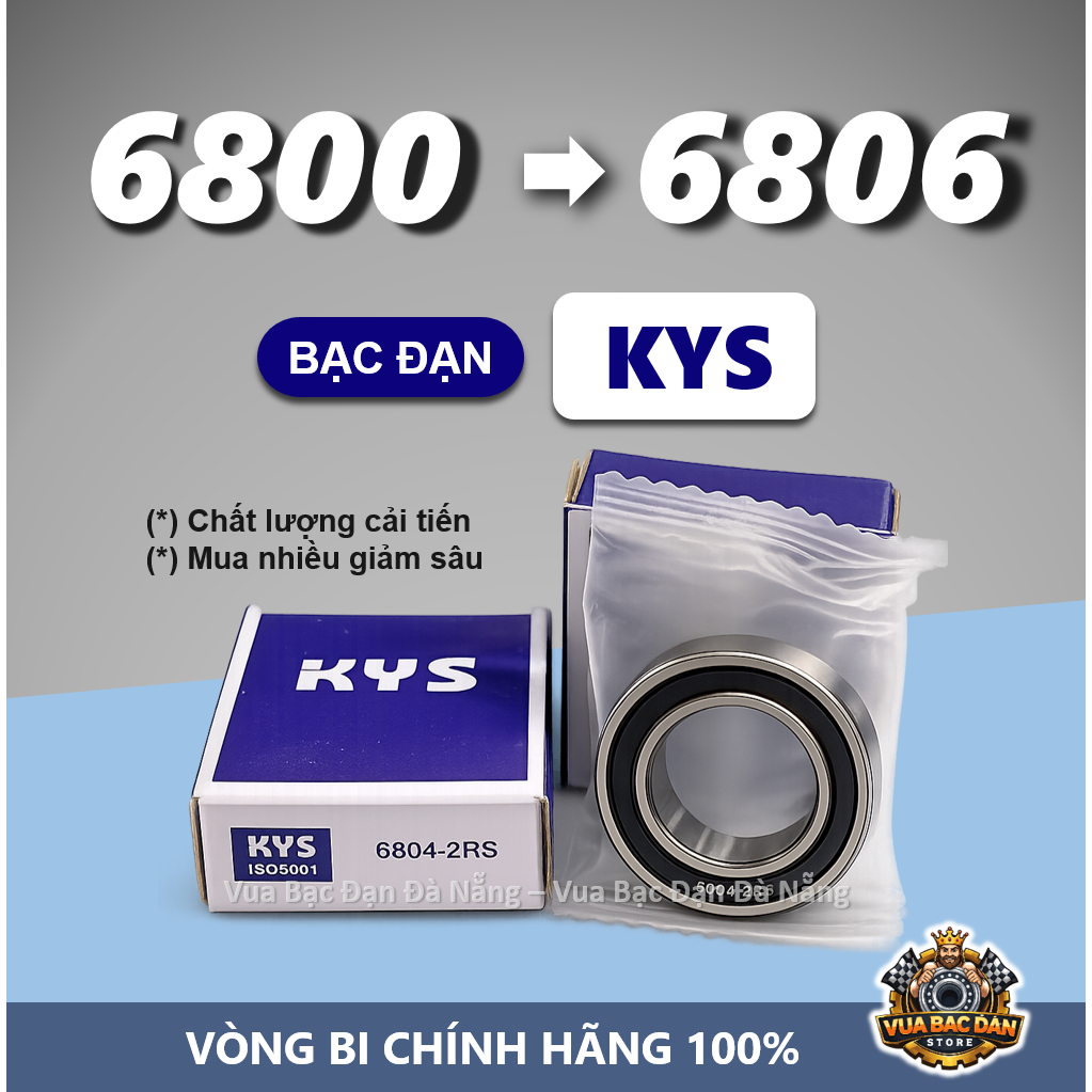 Bạc Đạn Vòng Bi KYS 6800 6801 6802 6803 6804 6805 6806 Chạy Mượt Ít Rung