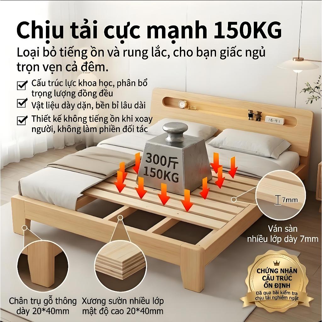 ALVIN Giường ngủ hiện đại giường gỗ Bao gồm ngăn chứa đồ cạnh giường và khả năng lật đồ êm ái | BigBuy360 - bigbuy360.vn