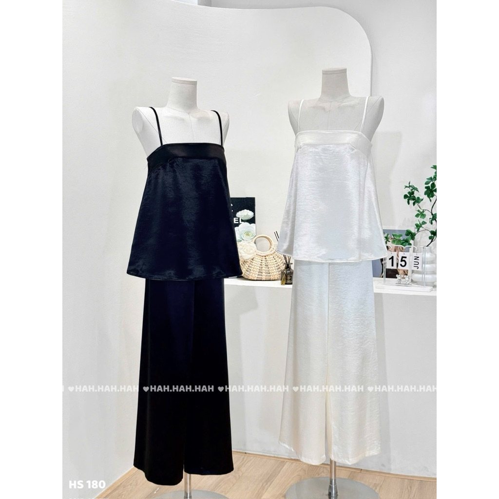 HS 180 Set lụa ngọc  siu đỉnhh, gu đơn giản sang ce lựa nó nha  Sm