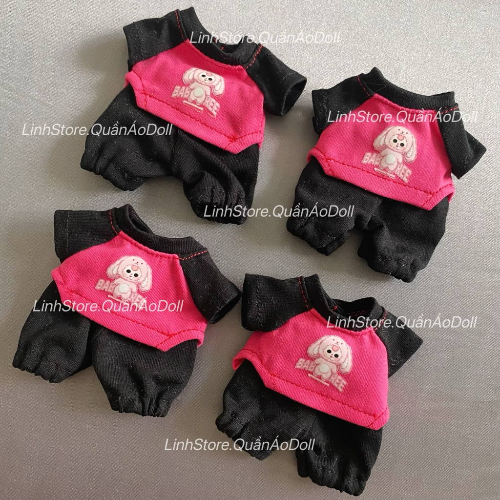 [Quần áo búp bê] SET QUẦN DÀI ÁO KHOÉT KIỂU DOLL 5IN