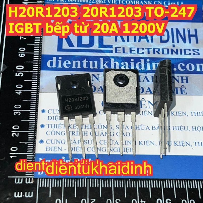 H20R1203 20R1203 TO-247 IGBT bếp từ 20A 1200V kde2109