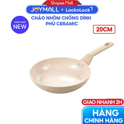 Chảo Chống Dính Phủ Ceramic LocknLock Marble Ceramic IH, Hãng Chính Hãng, Dùng Được Bếp Từ - JoyMall