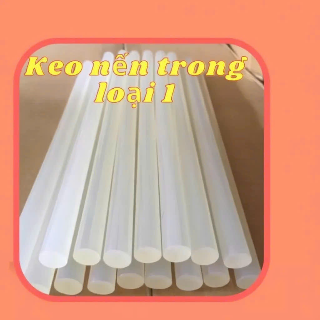 (THANH LÝ) Keo Nến trắng siêu cấp, keo nến to màu trắng dính chắc