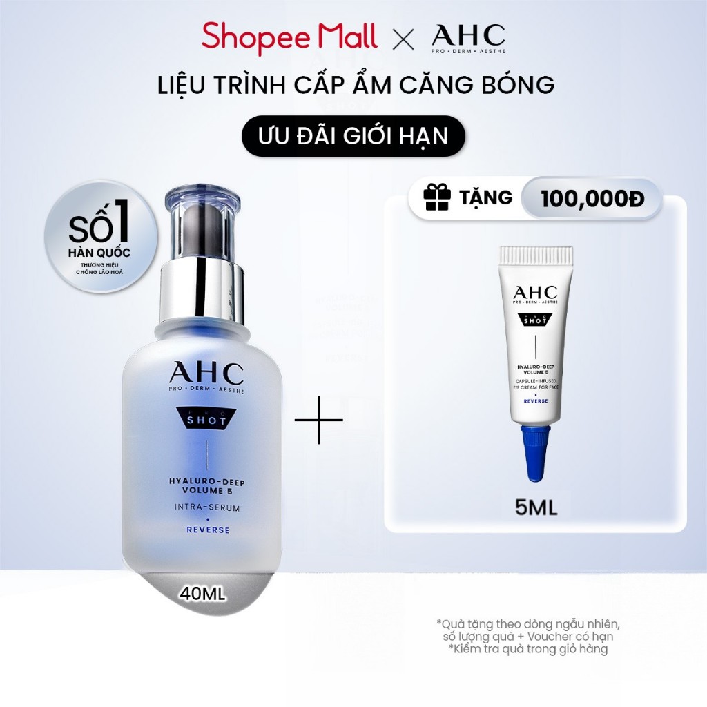 [HSD: 4/2027] Tinh chất Serum căng bóng mờ nếp nhăn PROSHOT HYALURO-DEEP VOLUME 5 AHC 4 40ML | BigBuy360 - bigbuy360.vn
