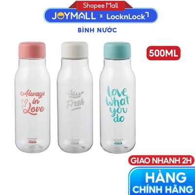 Bình Đựng Nước Hoa Quả Detox LocknLock Milky HAP654 500ml, Hàng Chính Hãng,Nhựa PET,BPA Free-JoyMall