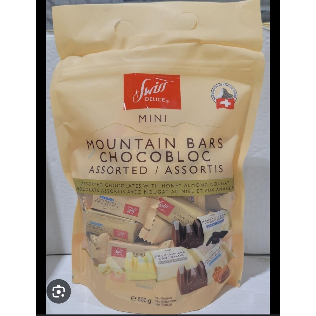 ​🍫 SOCOLA THỤY SĨ SWISS DELICE MOUNTAIN BARS CHOCOBLOC (TÚI 600G) 🍫Hàng mua Costco Taiwan