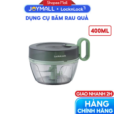 Dụng Cụ Xay Thực Phẩm Mini LocknLock CKS321GRN CKS309, Hàng Chính Hãng, Lực Nghiền Mạnh - JoyMall