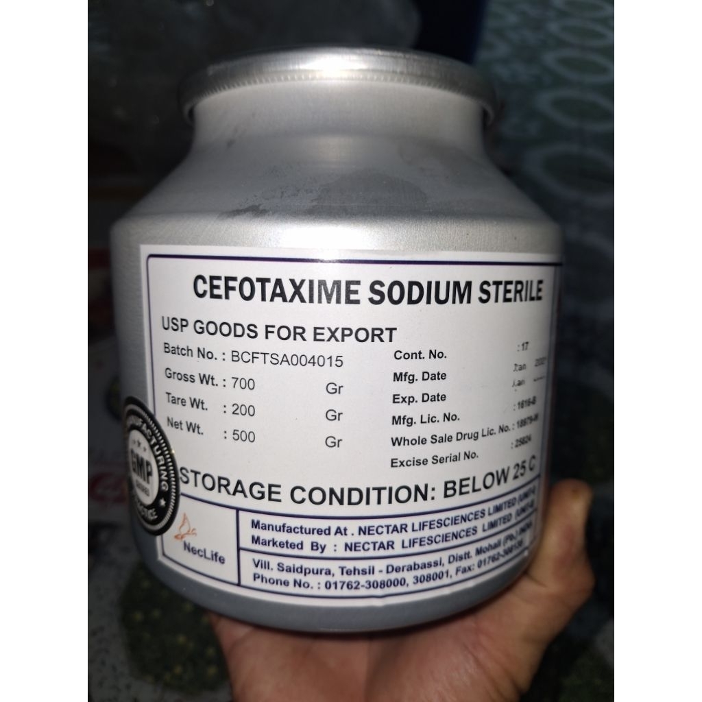 cefotaxime ấn độ 98% dùng cho tôm, cá