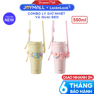 Combo Ly Giữ Nhiệt LHC3249S01 Và Quai Đeo Silicone TLL076 LocknLock, Hàng Chính Hãng - JoyMall