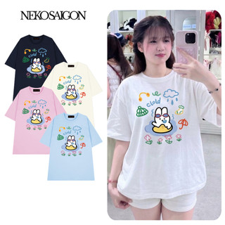Áo thun tay lỡ form rộng unisex Neko.sg ATL434
