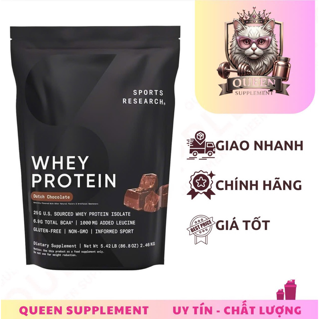 Whey Isolate Protein Sport Research - Hỗ trợ tăng cơ