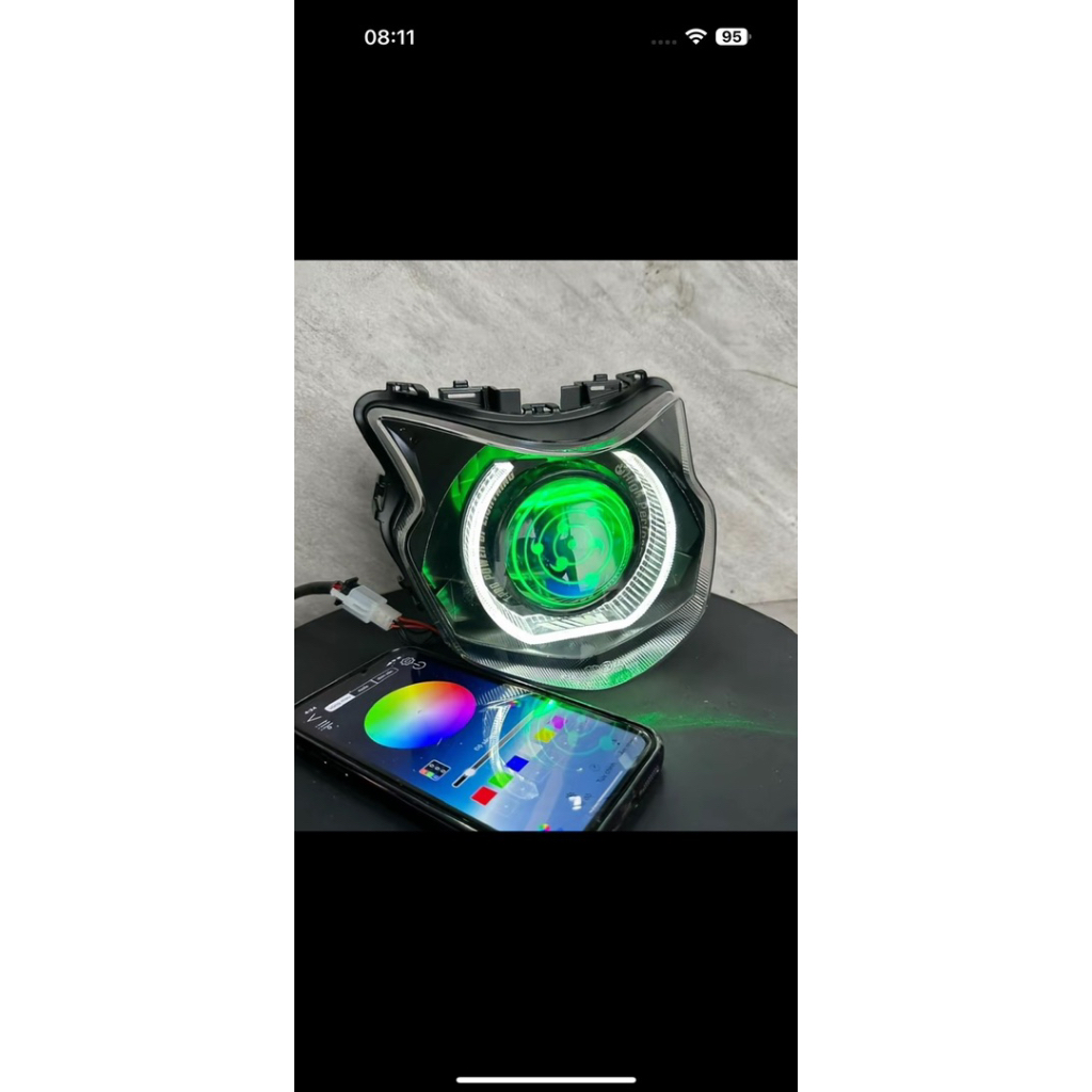 pha đèn VISION từ đời (2021-2026) độ bi E11+ RINEGAN APP CHỈNH MÀU