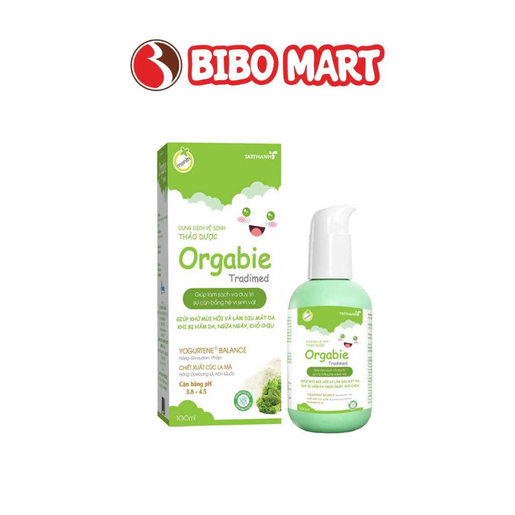 [New] Dung Dịch Vệ Sinh Thảo Dược Orgabie Tradimed 100ml Cho Bé Từ Sơ Sinh - Bibo Mart