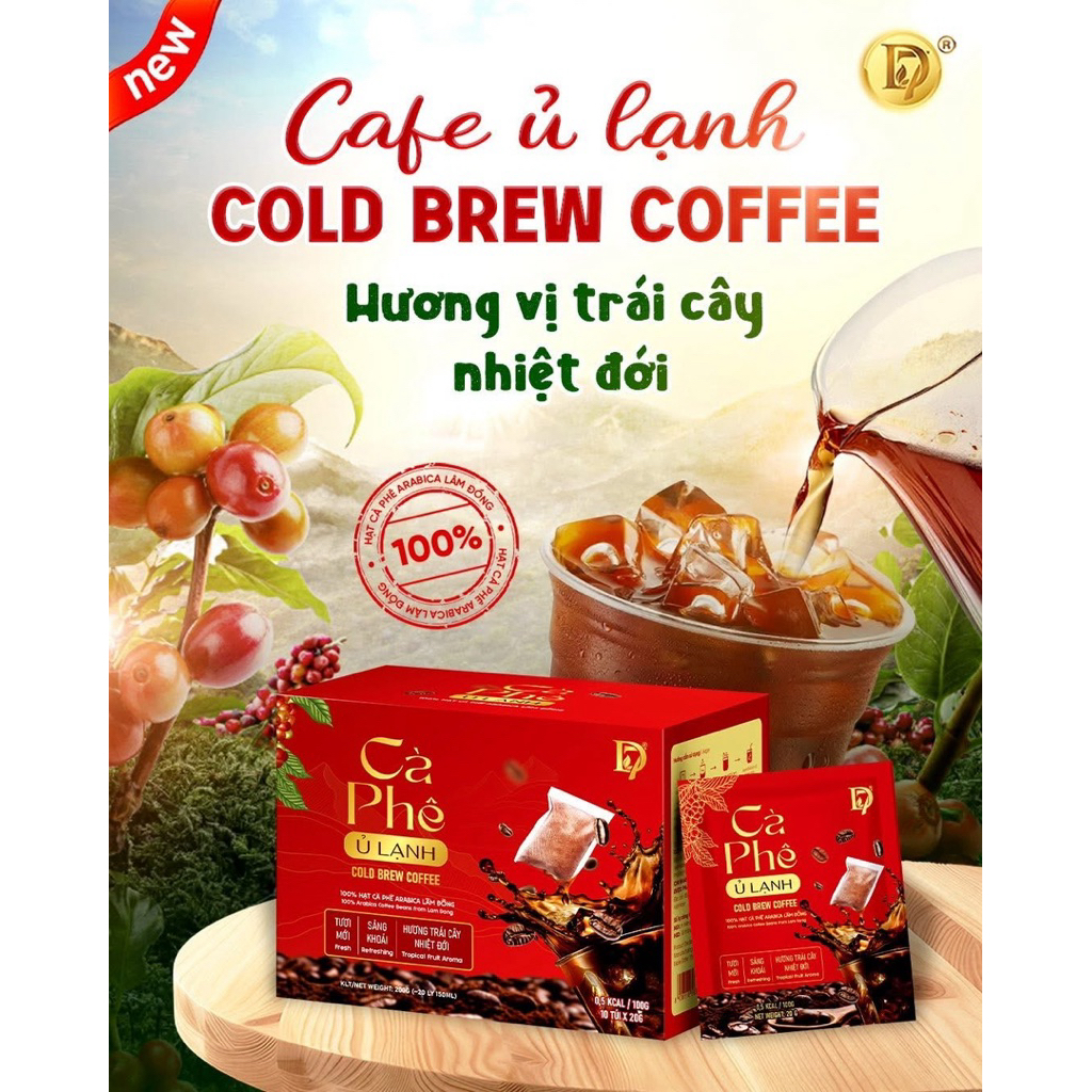 Cafe ủ lạnh COLD BREW COFFEE Hương vị trái cây nhiệt đới D7