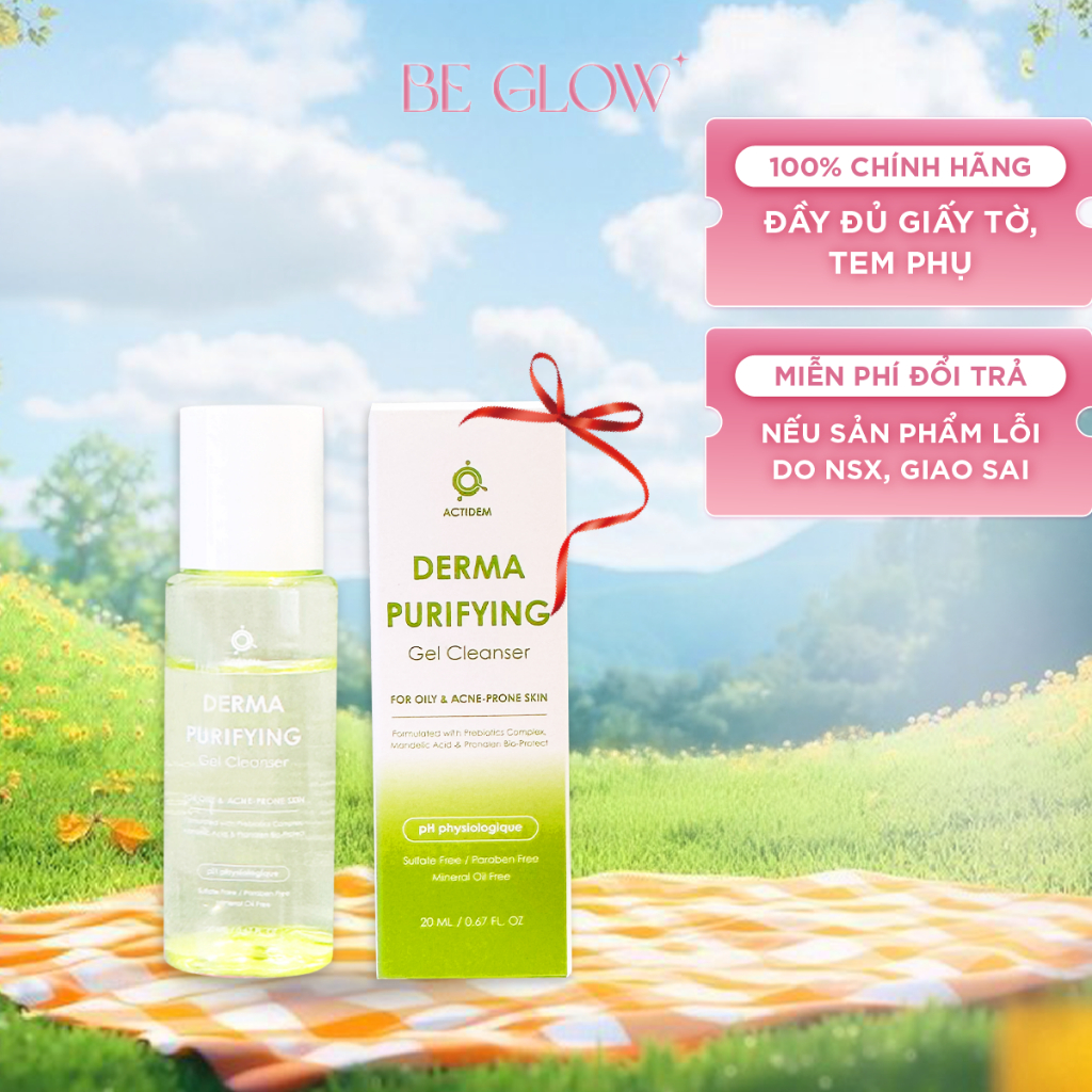 [QUÀ TẶNG KHÔNG BÁN] Gel Rửa Mặt Actidem Derma Purifying Gel Cleanser 20ml