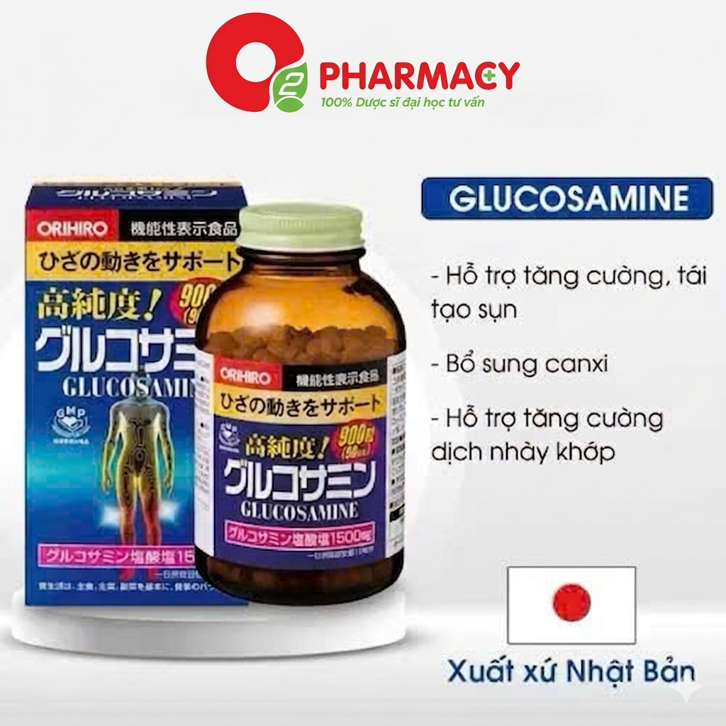 (Nhật) Viên Uống Orihiro Glucosamine Hỗ Trợ Xương Khớp Chắc Khoẻ