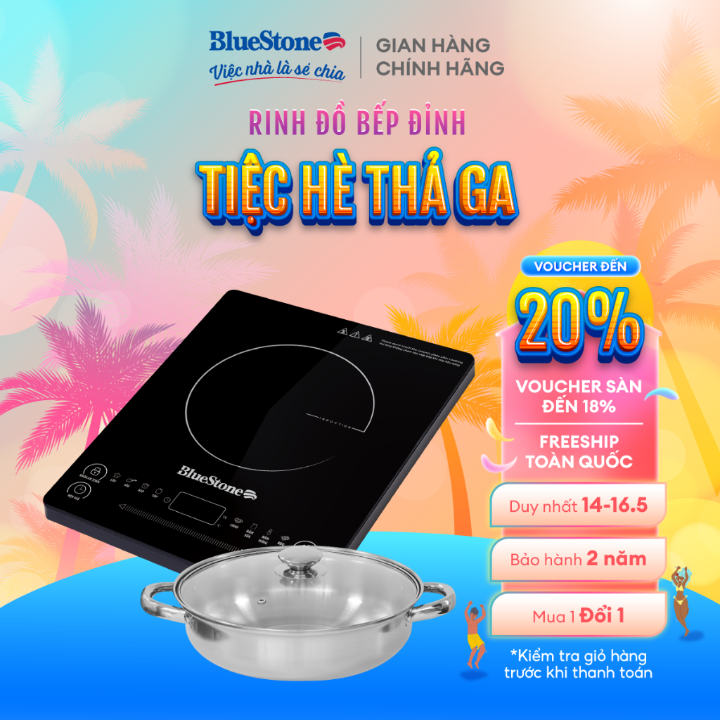 Bếp Từ Đơn BlueStone ICB-6619 - 2000W