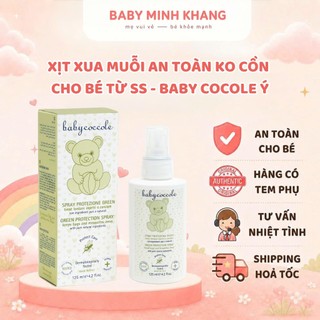 Xịt Xua Muỗi Babycoccole 0M+ Cho Bé Sơ Sinh, Chống Muỗi Đốt An Toàn Chiết Xuất Thiên Nhiên 125ml