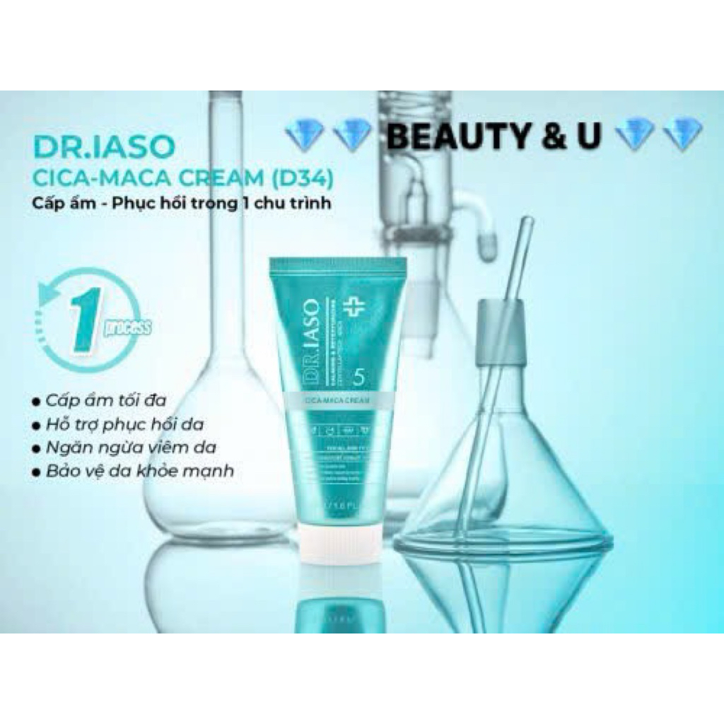 Kem Dưỡng Ẩm Và Phục Hồi Da Dr.Iaso Mint DR. IASO CICA-MACA CREAM
