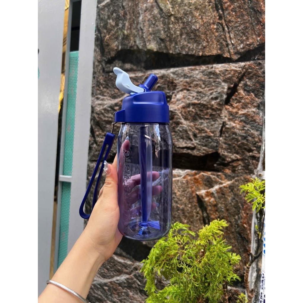 Bình nước lohas 550ml tupperware có ống hút