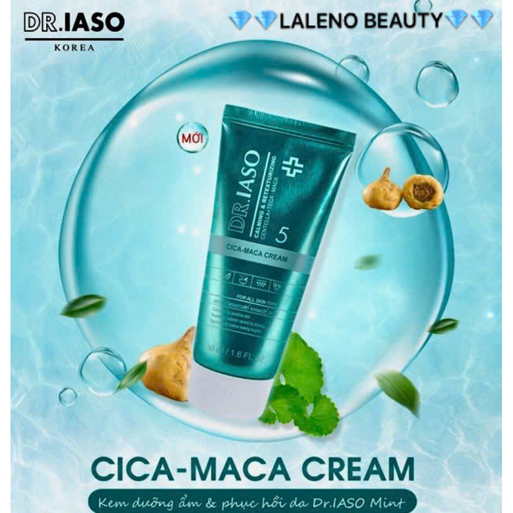 Kem Dưỡng Ẩm Và Phục Hồi Da IASO Dr.Iaso Mint DR. IASO CICA-MACA CREAM