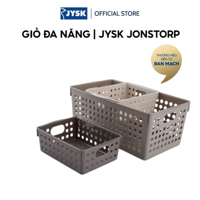 Giỏ đa năng | JYSK JONSTORP | nhựa PP | nhiều màu | R12/15xD17/29xC6/12cm