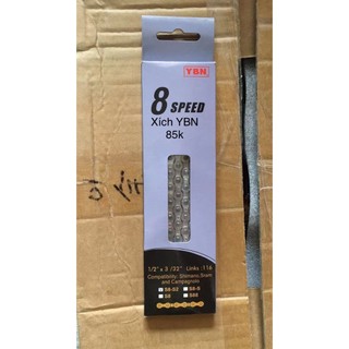 Sên Xích Xe Đạp YBN Xích 8 (líp 5,6,7,8 tầng)