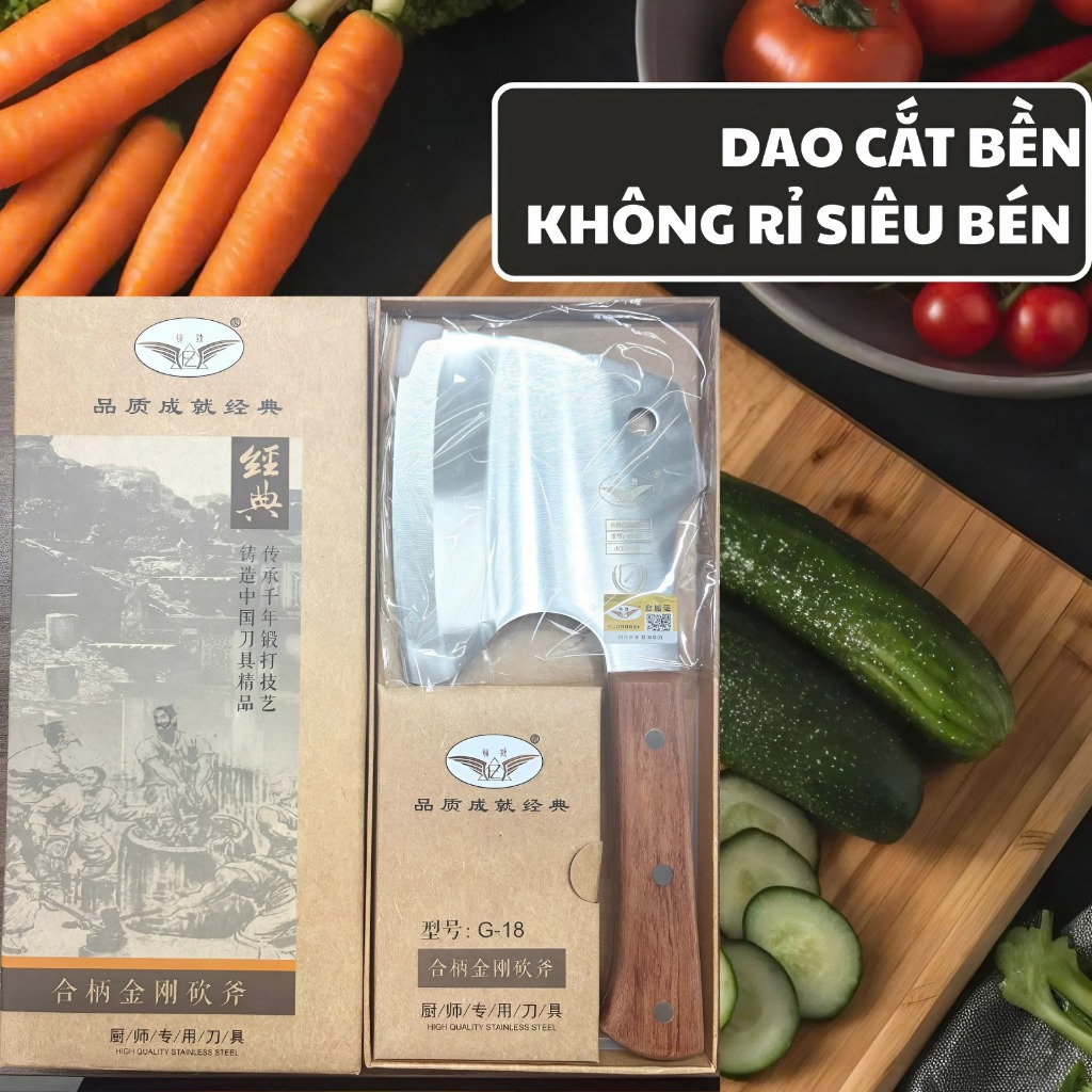 DAO RÌU KIM CƯƠNG INOX 4CR13 CAO CẤP – SẮC BÉN, CHẮC TAY, DỄ SƠ CHẾ