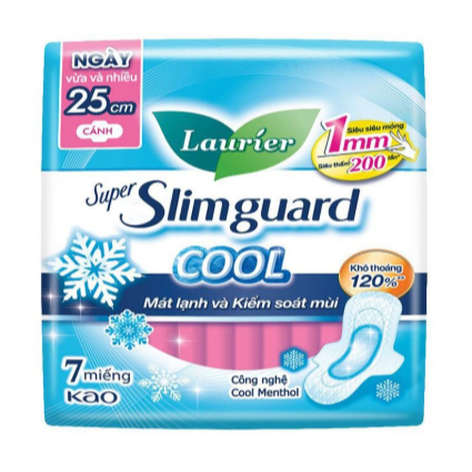 Băng vệ sinh Laurier Slimguard cool 25cm