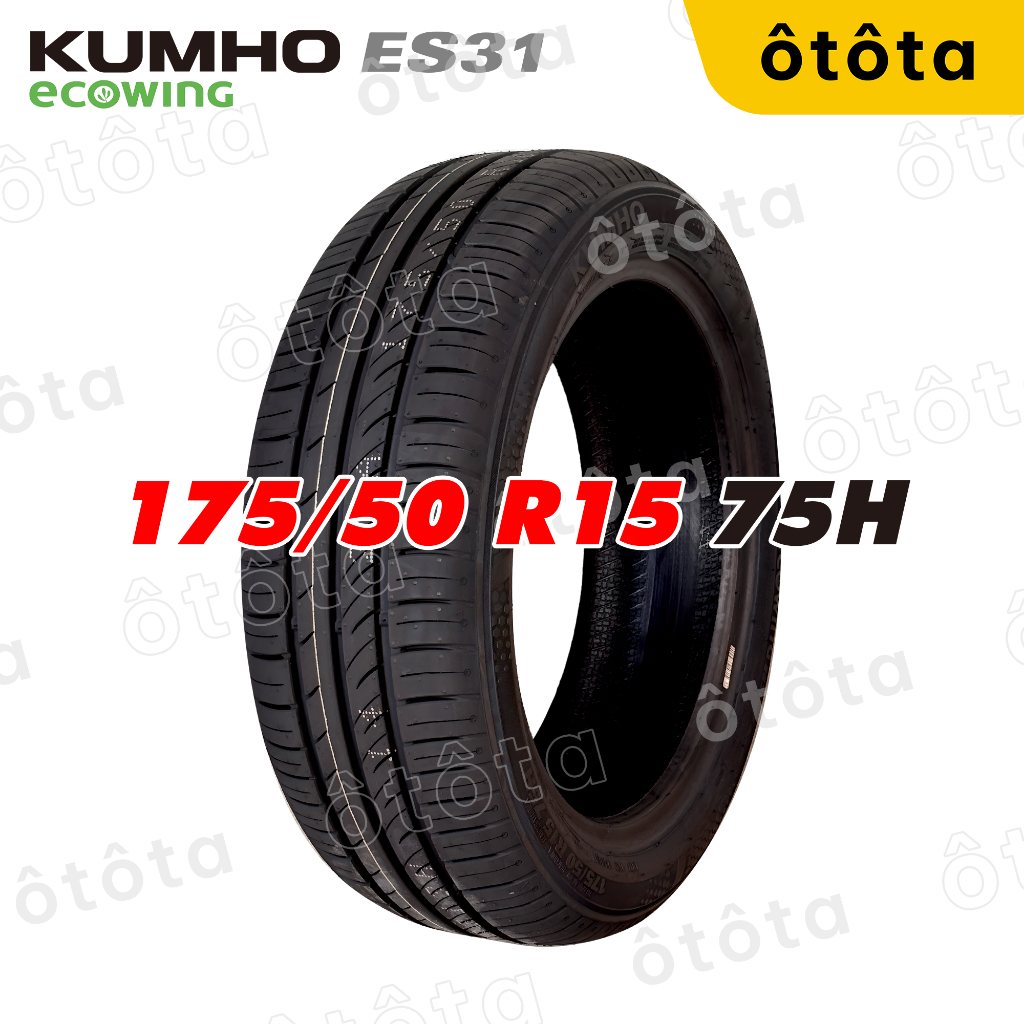 Lốp ô tô Kumho 175/50 R15 75H Ecowing ES31 - Chính hãng BH5 năm (175/50R15; 175 50 R15)
